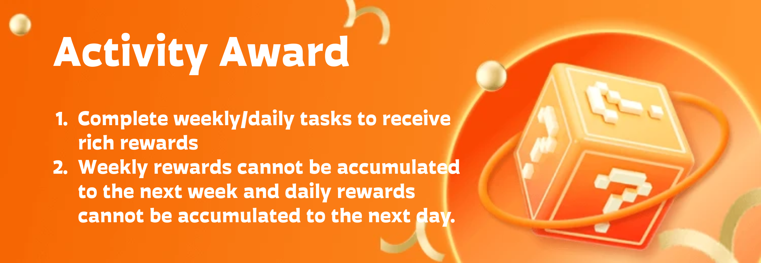 Activity bonus banner