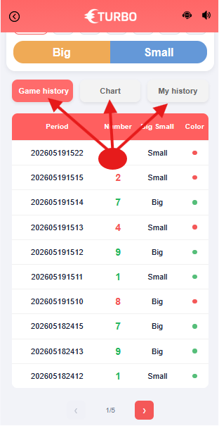 Bet and order history